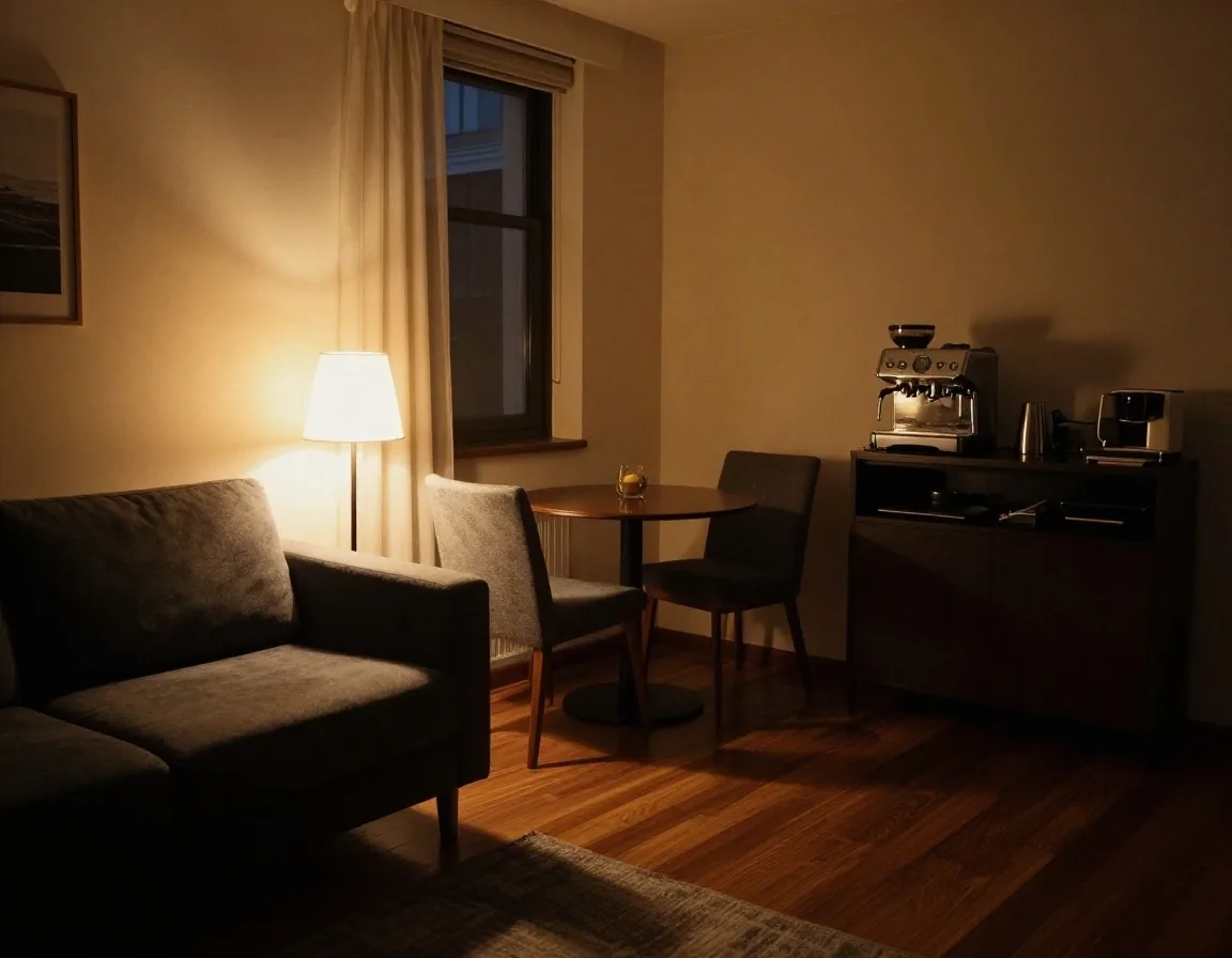 Salon w apartamencie Grand Royal Gdańsk